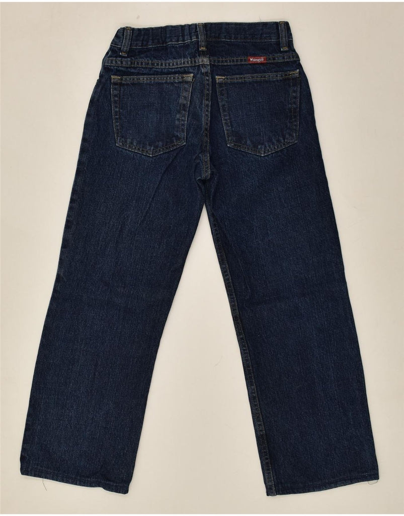 WRANGLER Boys Straight Jeans 11-12 Years W26 L24 Navy Blue Cotton | Vintage Wrangler | Thrift | Second-Hand Wrangler | Used Clothing | Messina Hembry 