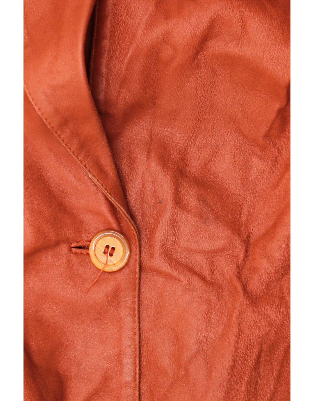 ELEGANCE PARIS Womens 2 Button Blazer Jacket UK 20 2XL Brown Leather