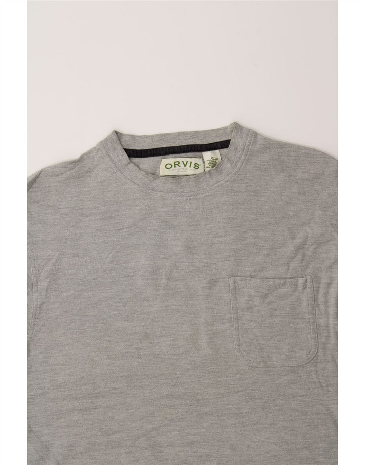ORVIS Mens T-Shirt Top Medium Grey Cotton Vintage Orvis and Second-Hand Orvis from Messina Hembry 