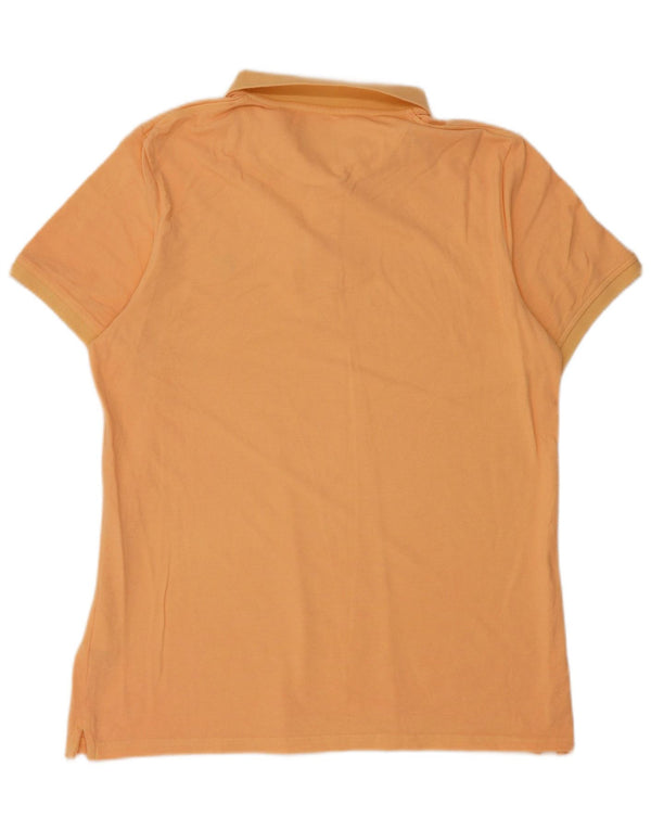 Lyle & Scott Mens Short Sleeve Polo Shirt XL Orange Cotton