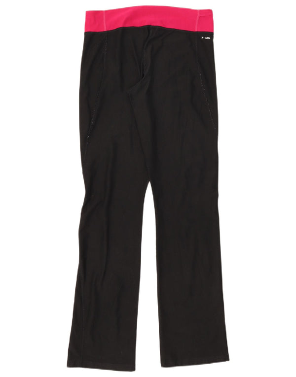 Adidas Womens Climalite Tracksuit Trousers UK 8/10 Small Black Colourblock