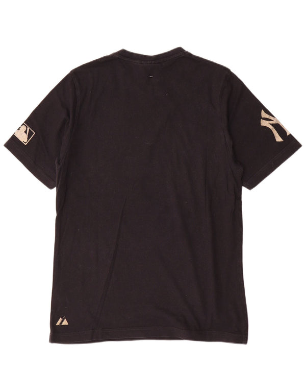 Majestic Mens New York Yankees Graphic T-Shirt Top Medium Black Cotton