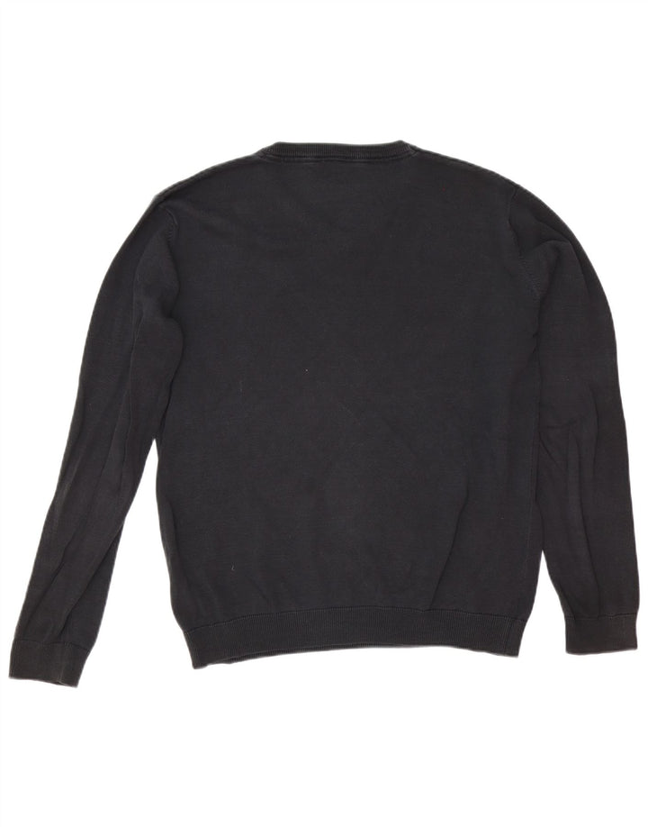 Marks & Spencer Boys V-Neck Jumper Sweater 15-16 Years Black Cotton