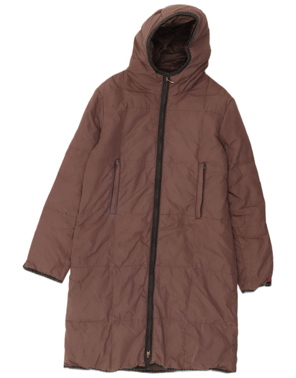 Miss Sixty Womens Hooded Padded Coat UK 14 Medium Purple