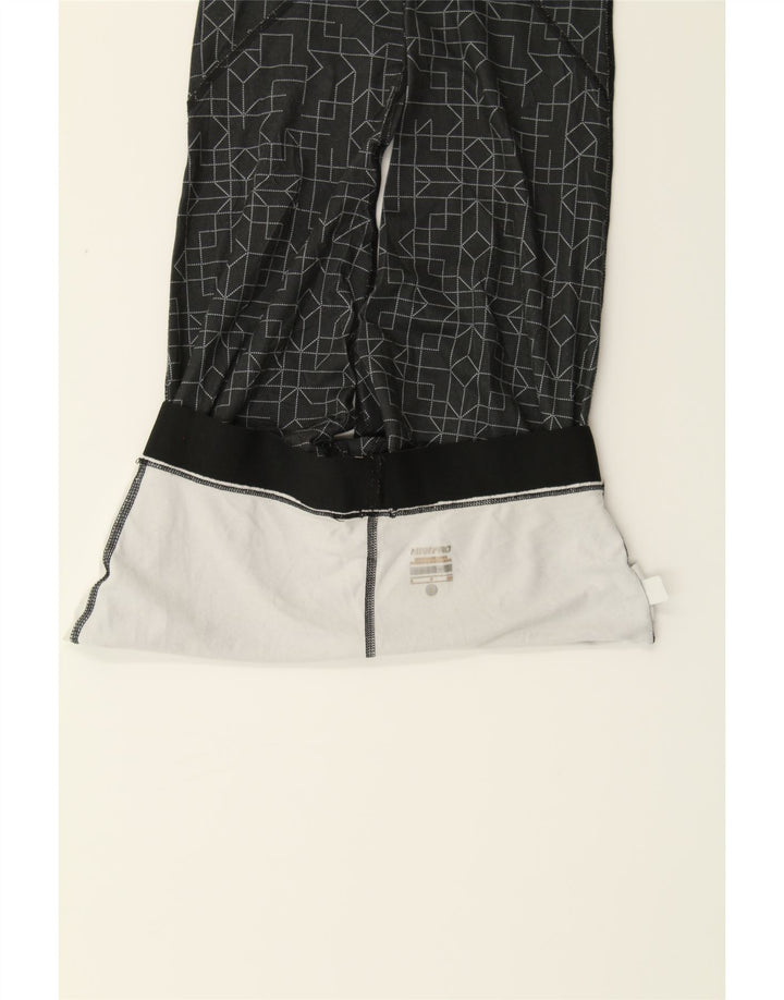 NIKE Womens Dri Fit Leggings UK 8 Small  Black Geometric Polyester Vintage Nike and Second-Hand Nike from Messina Hembry 
