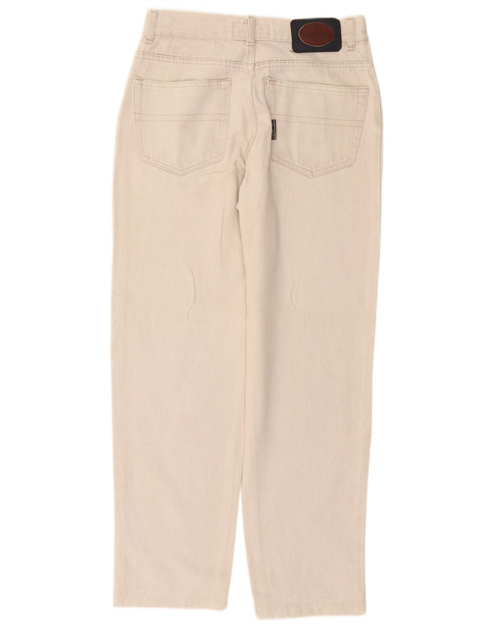 TRUSSARDI Mens Tapered Jeans W30 L29  White Cotton