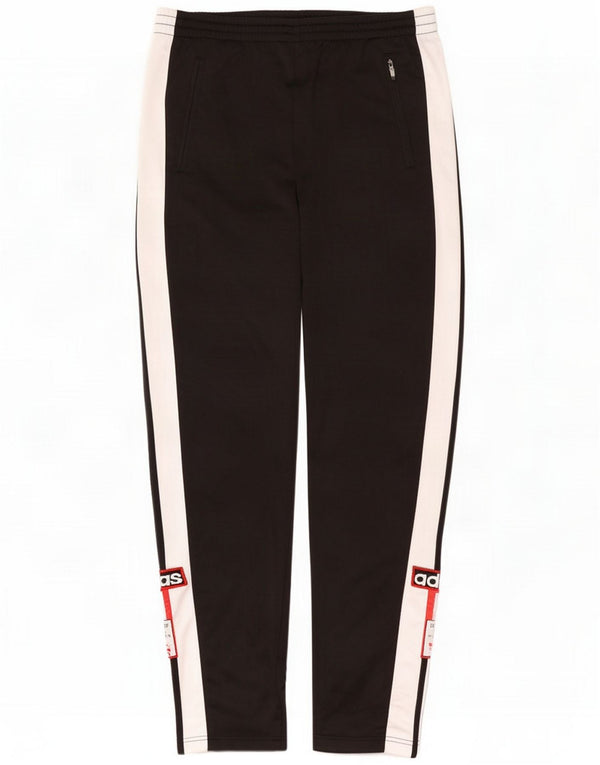 Adidas Mens Graphic Tracksuit Trousers Medium Black Colourblock Polyester