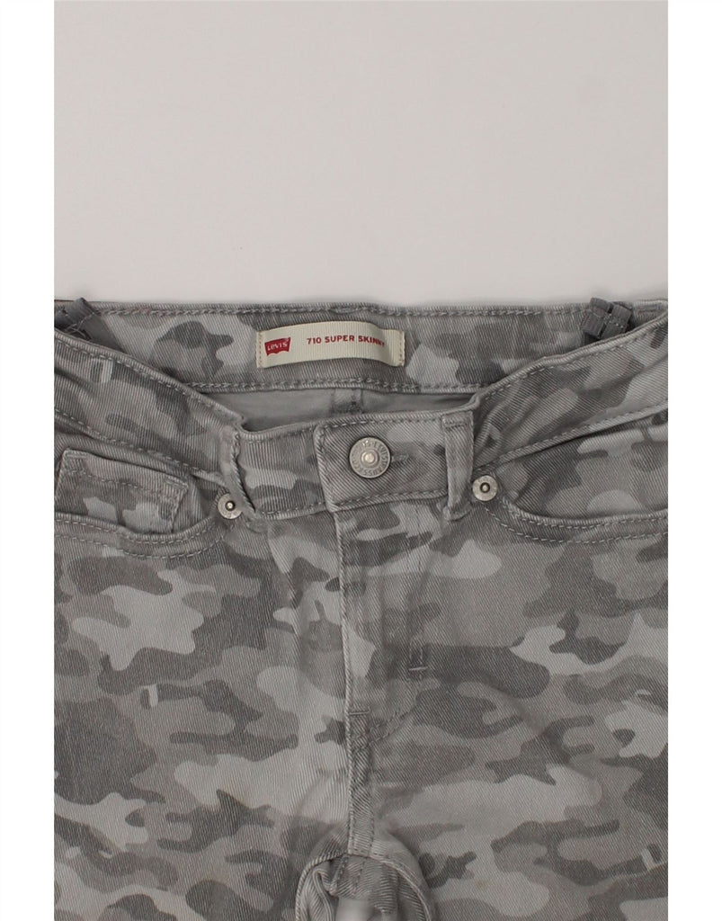 LEVI'S Girls 710 Super Skinny Jeans 5-6 Years W20 L17  Grey Camouflage | Vintage Levi's | Thrift | Second-Hand Levi's | Used Clothing | Messina Hembry 