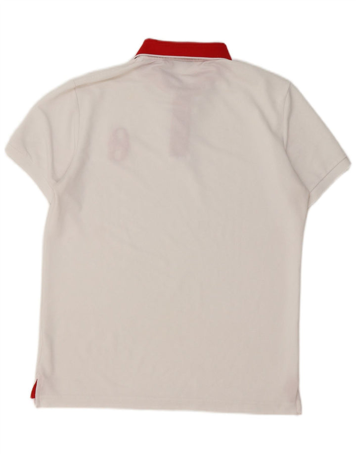 Conte of Florence Mens Rugby Polo Shirt Medium White