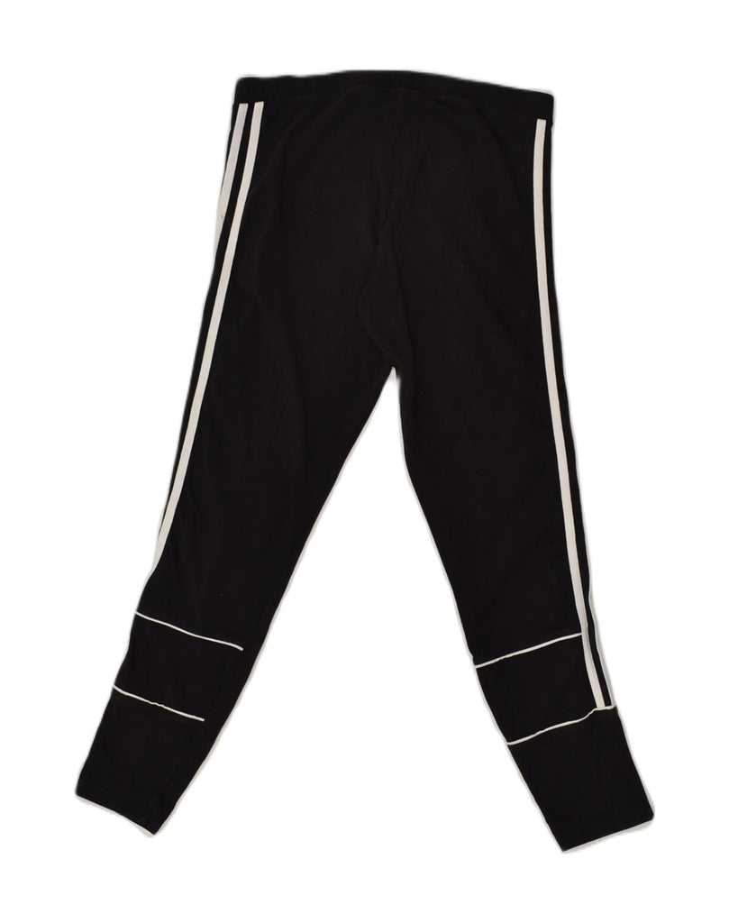 ADIDAS Womens Tracksuit Trousers Joggers UK 12 Medium Black Cotton | Vintage Adidas | Thrift | Second-Hand Adidas | Used Clothing | Messina Hembry 