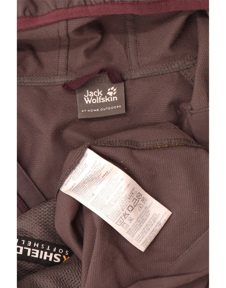 JACK WOLFSKIN Mens Hooded Windbreaker Jacket UK 38 Medium Grey Polyester Vintage Jack Wolfskin and Second-Hand Jack Wolfskin from Messina Hembry 