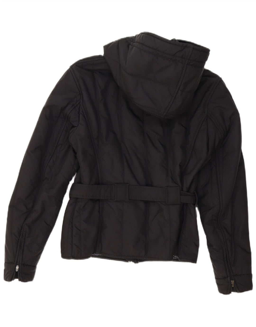 Refrigiwear Womens Hooded Padded Jacket IT 46 Large Black Polyester