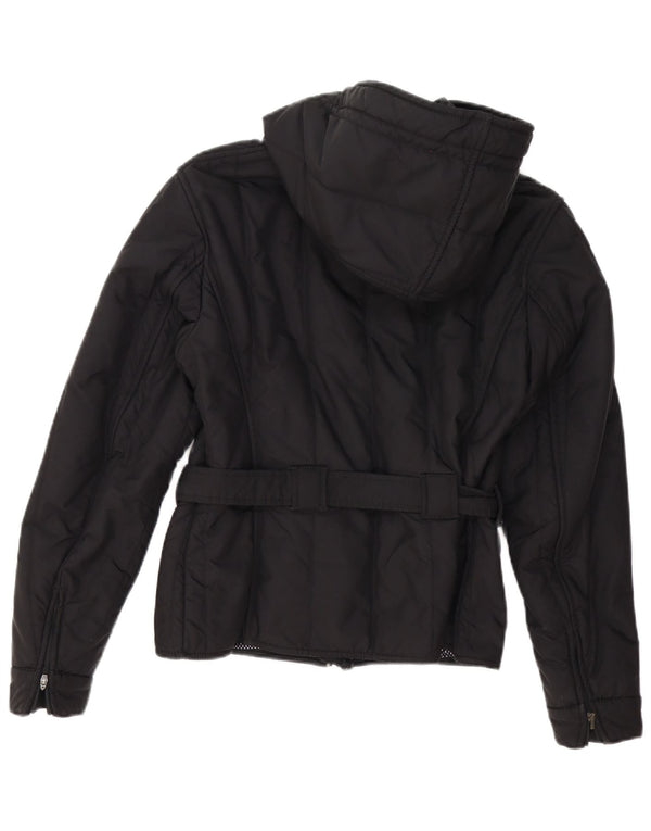 Refrigiwear Womens Hooded Padded Jacket IT 46 Large Black Polyester