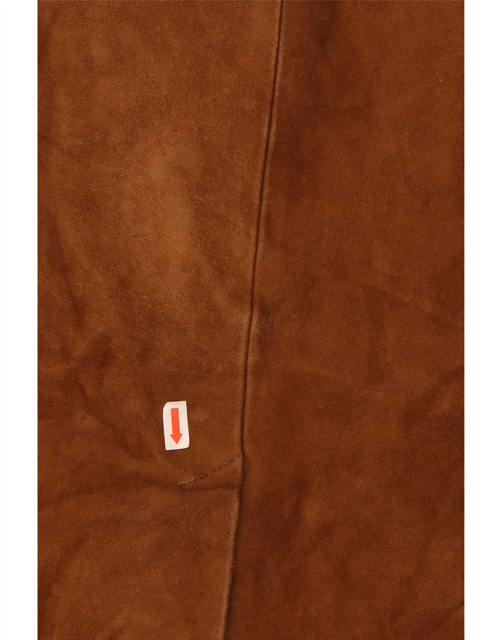 Vintage Mens 3 Button Suede Blazer Jacket IT 50 Large Brown