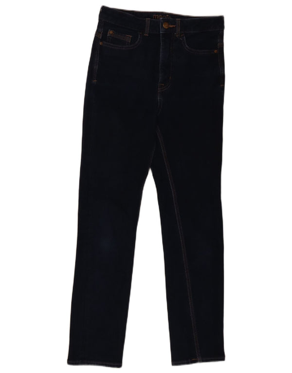 Marks & Spencer Womens Slim Jeans UK 8 Small W28 L26 Navy Blue Cotton