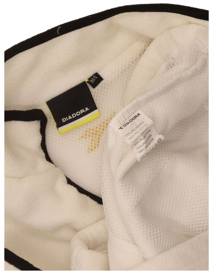 Diadora Womens Fleece Jacket UK 14 Medium White Polyester