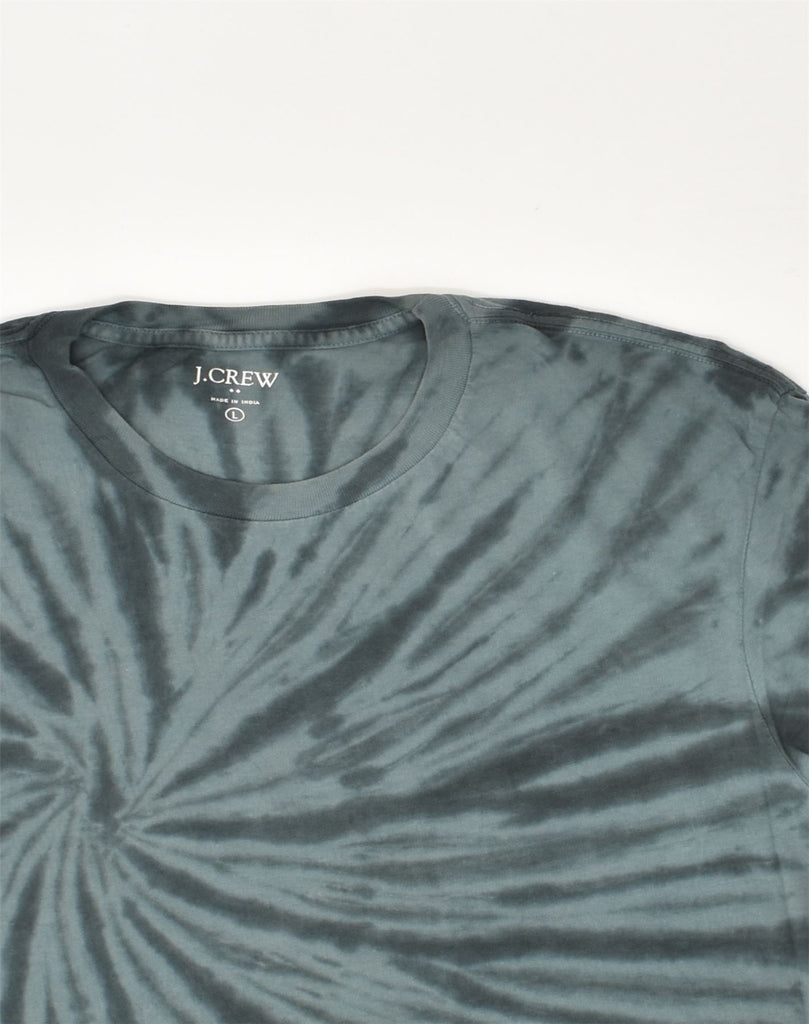 J. CREW Mens T-Shirt Top Large Grey Tie Dye Cotton | Vintage J. Crew | Thrift | Second-Hand J. Crew | Used Clothing | Messina Hembry 