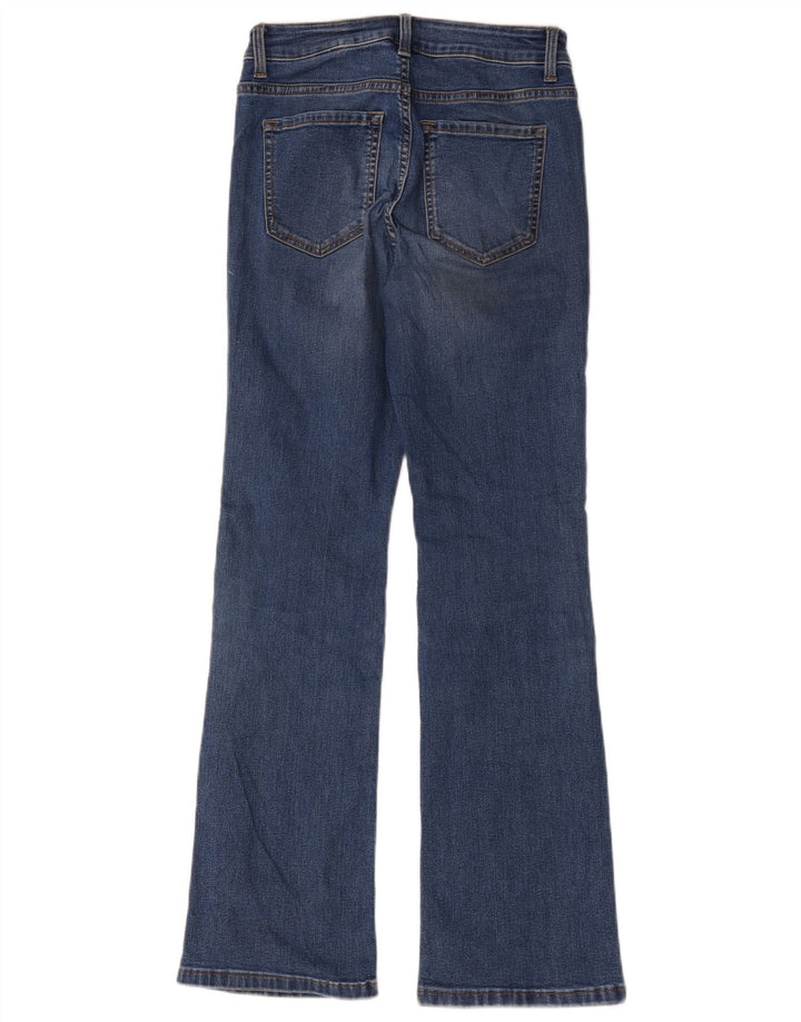 Marks & Spencer Womens Flared Jeans UK 8 Smal W28 L29 Blue Cotton