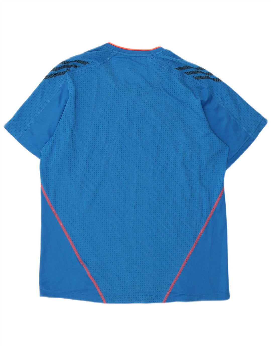 ADIDAS Mens Climalite T-Shirt Top Large Blue Polyester
