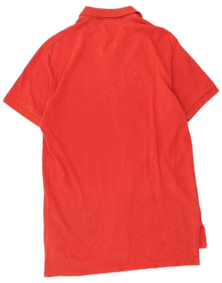POLO RALPH LAUREN Mens Polo Shirt Medium Red Cotton