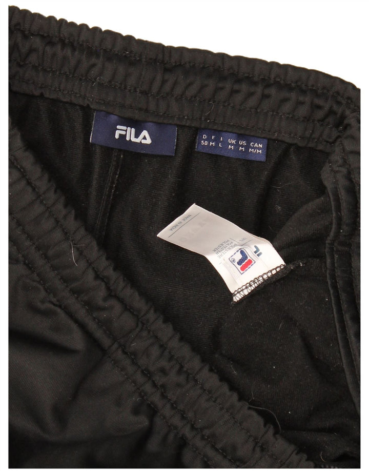 Fila Womens Tracksuit Trousers UK 14 Medium Black Colourblock Polyester