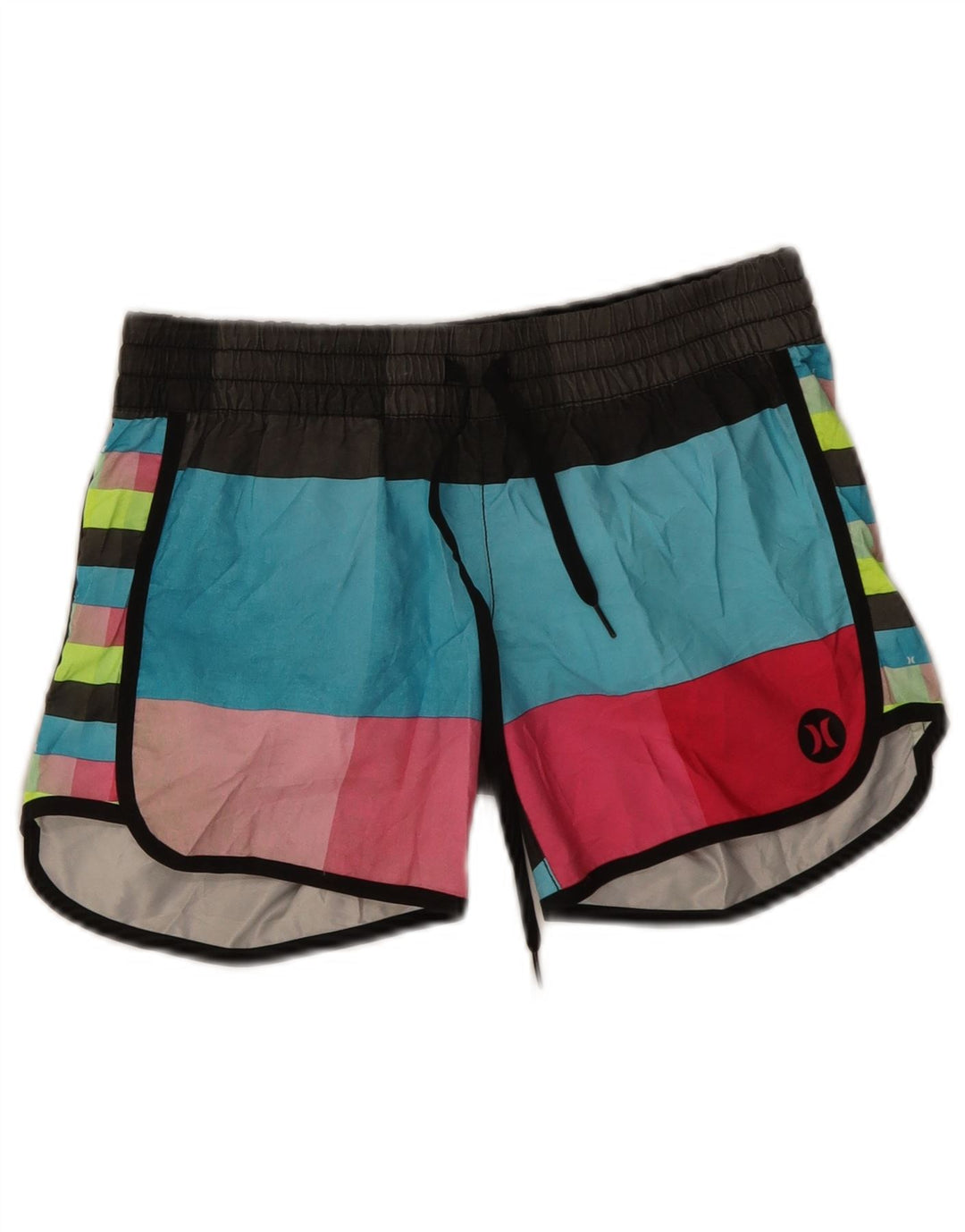 Hurley Mens Swimming Shorts XS  Multicoloured Colourblock Polyester