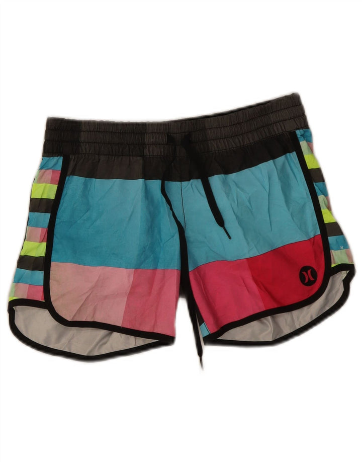 Hurley Mens Swimming Shorts XS  Multicoloured Colourblock Polyester