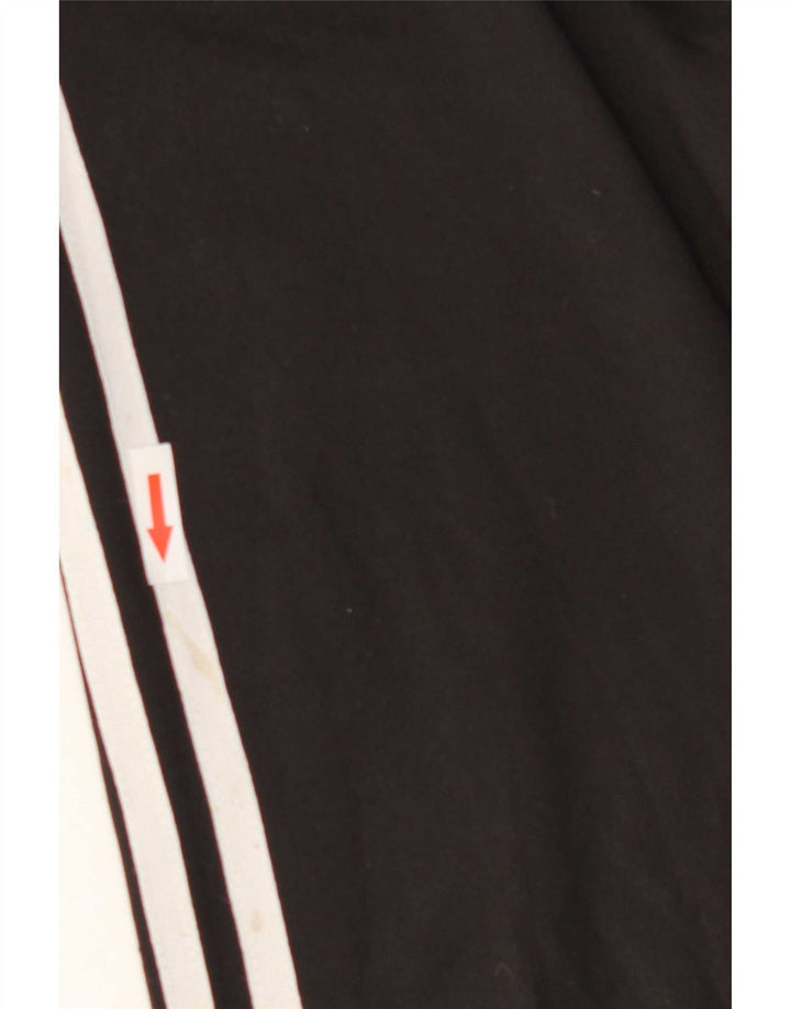 Adidas Mens Tracksuit Top Jacket UK 36/38 Small Black Polyester