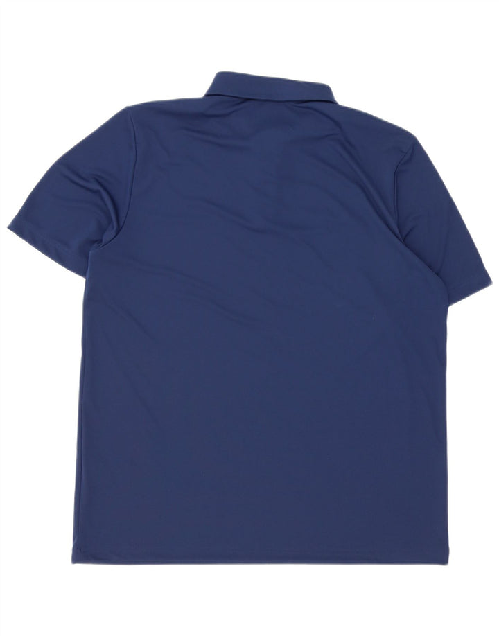 Adidas Mens Aeroready Polo Shirt Large Navy Blue Polyester