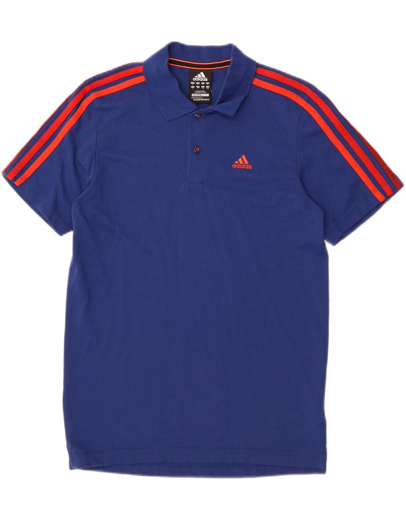 ADIDAS Mens Clima 365 Polo Shirt Small Navy Blue Vintage Adidas and Second-Hand Adidas from Messina Hembry 