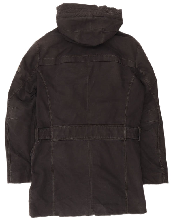 PEUTEREY Mens Hooded Padded Coat EU 52 Large Black