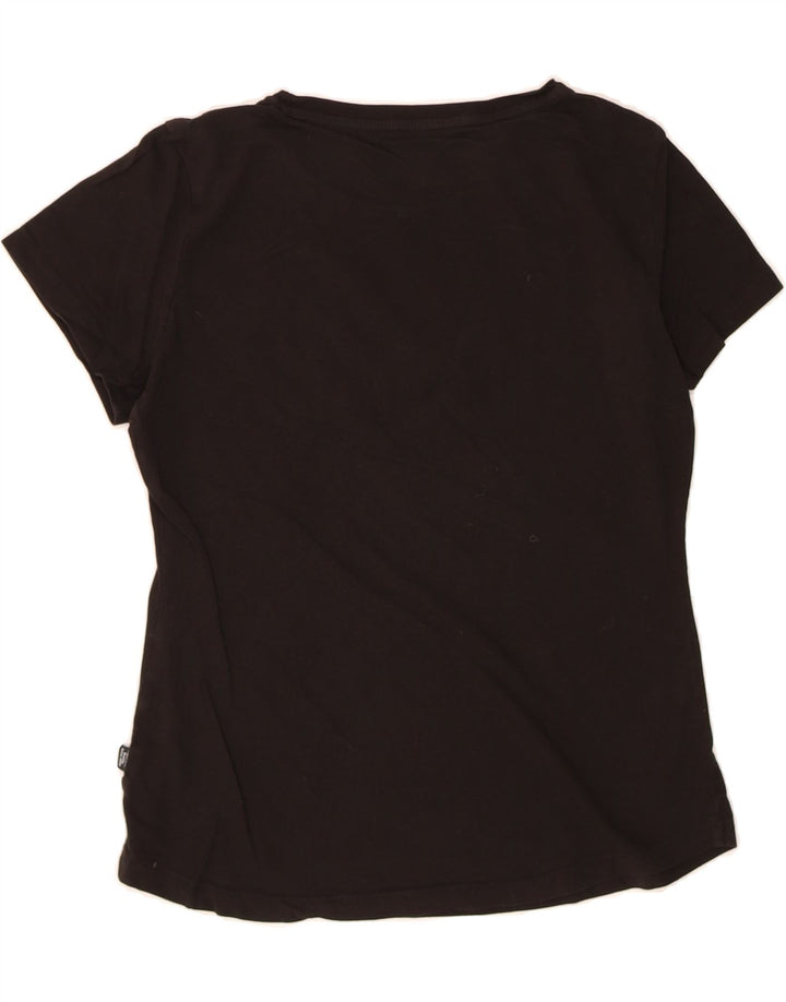 PUMA Womens Graphic T-Shirt Top UK 10 Small  Black Vintage Puma and Second-Hand Puma from Messina Hembry 