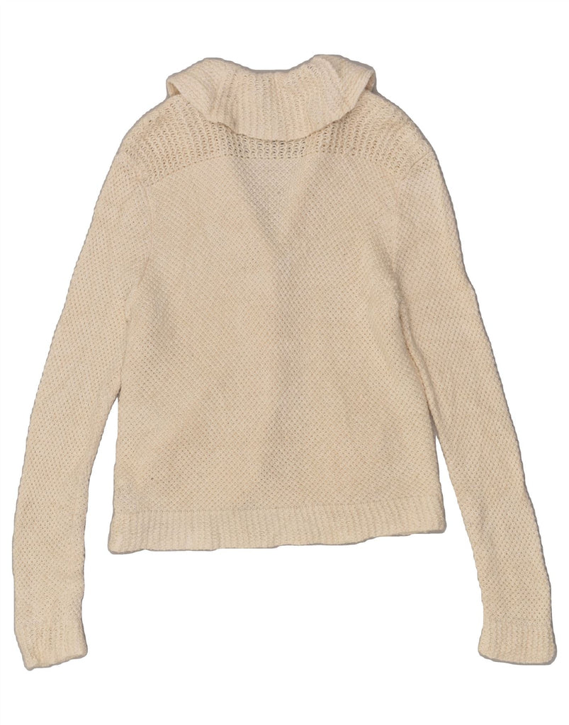 RALPH LAUREN Womens Cardigan Sweater UK 18 XL Beige Viscose | Vintage Ralph Lauren | Thrift | Second-Hand Ralph Lauren | Used Clothing | Messina Hembry 