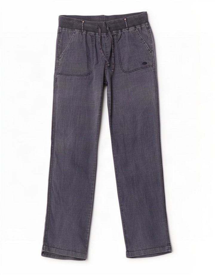 Ellesse Womens Straight Casual Trousers IT 42 Medium W30 L32 Navy Blue