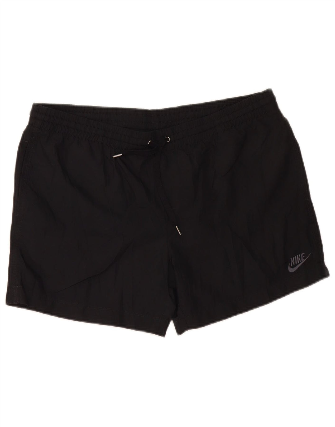 NIKE Womens Sport Shorts UK 14/16 Large  Black Polyester
