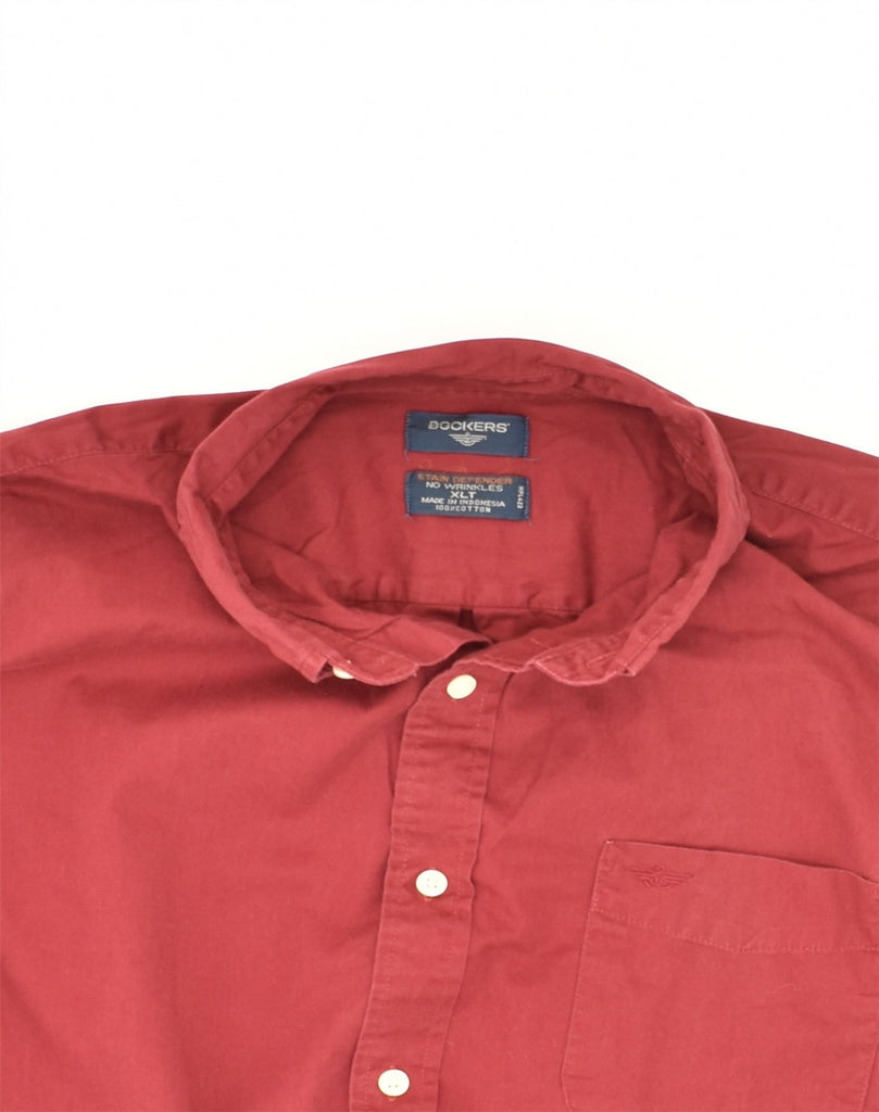 DOCKERS Mens Shirt XL Red Cotton | Vintage Dockers | Thrift | Second-Hand Dockers | Used Clothing | Messina Hembry 