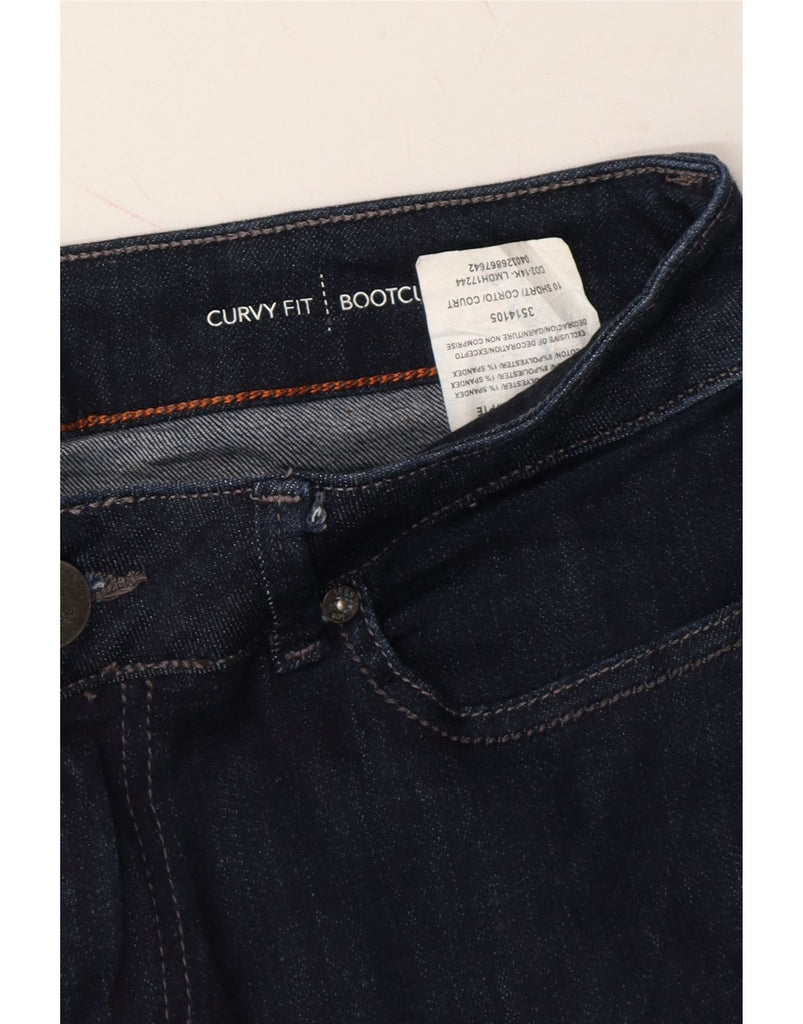 LEE Womens Curvy Fit Bootcut Jeans US 10 Large W30 L29 Navy Blue Cotton Vintage Lee and Second-Hand Lee from Messina Hembry 