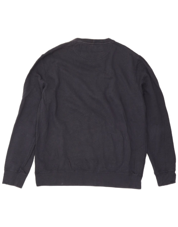 Barbour Mens Graphic Sweatshirt Jumper 2XL Navy Blue Cotton