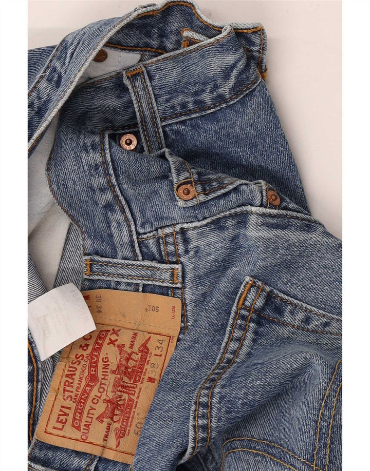 Levi's Mens 501 Straight Jeans W38 L34 Blue Cotton Classic