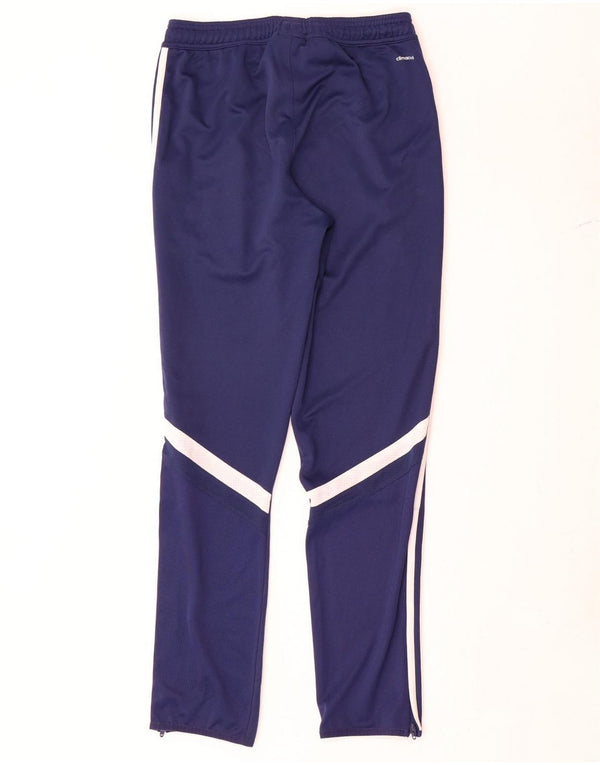 Adidas Boys Climacool Tracksuit Trousers 13-14 Years Navy Blue Polyester