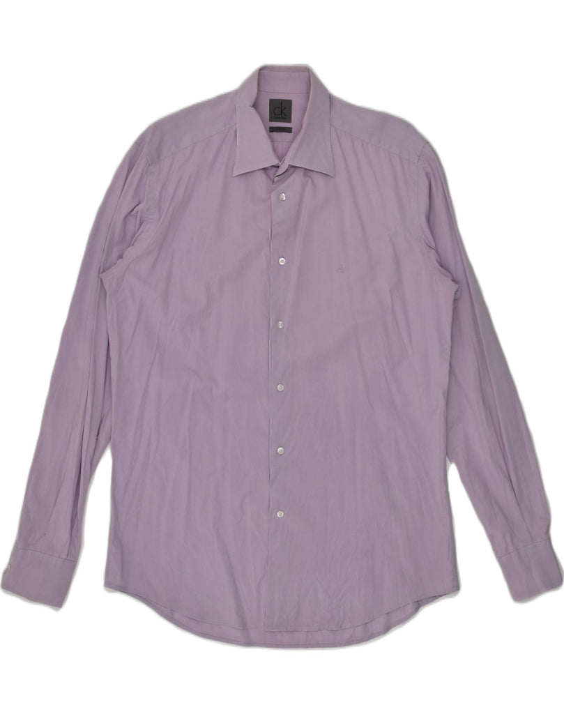 CALVIN KLEIN Mens Shirt XL Purple Cotton | Vintage Calvin Klein | Thrift | Second-Hand Calvin Klein | Used Clothing | Messina Hembry 