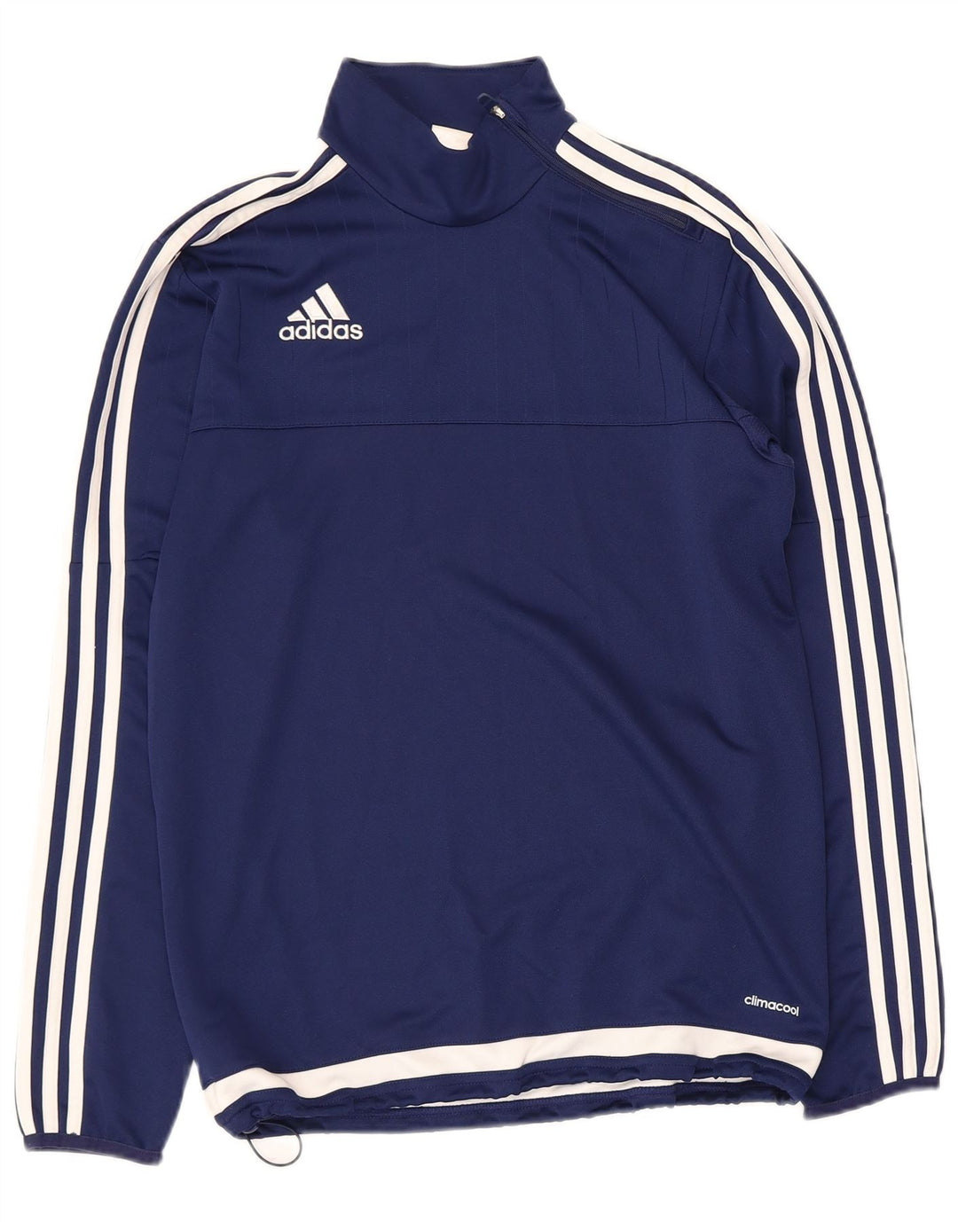 Adidas Mens Climacool Pullover Tracksuit Top Small Navy Blue Colourblock
