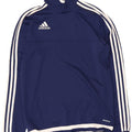 Adidas Mens Climacool Pullover Tracksuit Top Small Navy Blue Colourblock