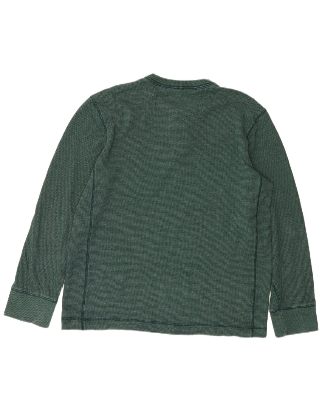 EDDIE BAUER Mens Top Long Sleeve Large Green Cotton
