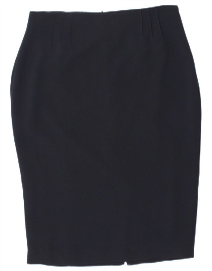 Hobbs Womens Pencil Skirt UK 10 Small W28 Navy Blue Polyester