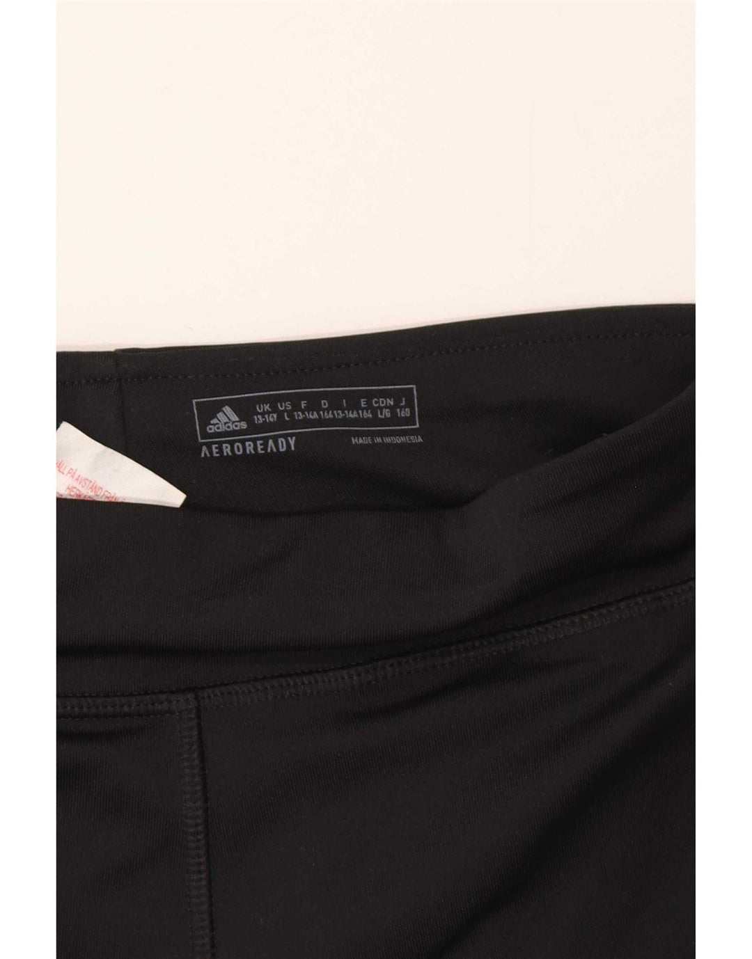 Adidas Girls Aeroready Leggings 13-14 Years Black Polyester
