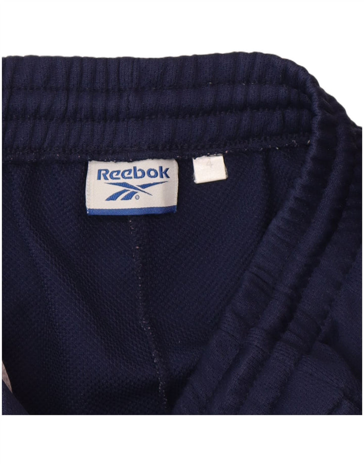 Reebok Mens Graphic Tracksuit Trousers Large  Navy Blue Polyester