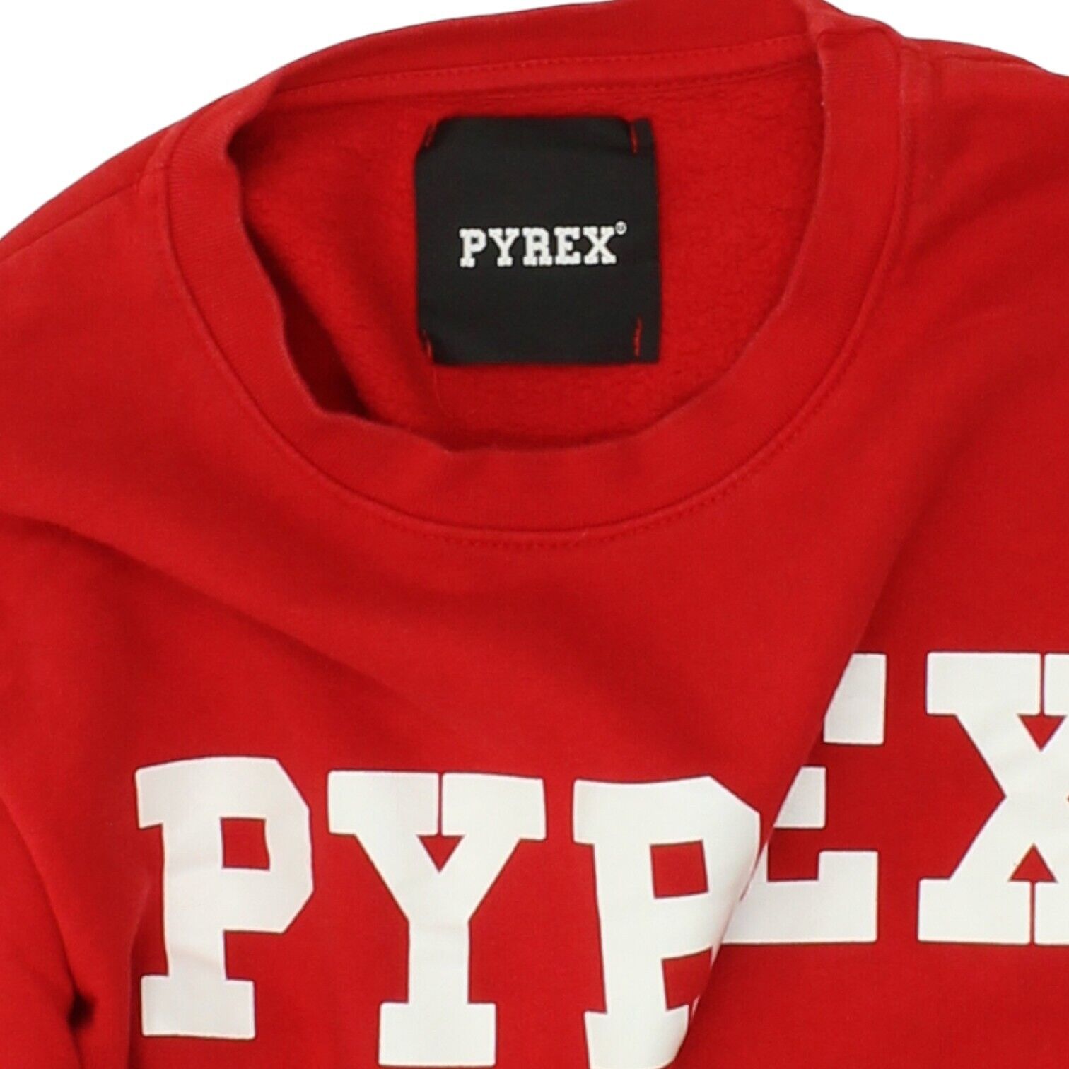 PYREX Sudadera roja con cuello redondo para hombre Jersey casual de ropa urbana de disenador VTG Ropa vintage y de segunda mano online Mesina Hembry