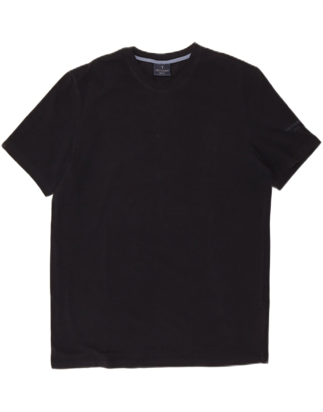 TRUSSARDI JEANS Mens T-Shirt Top Medium Black Cotton