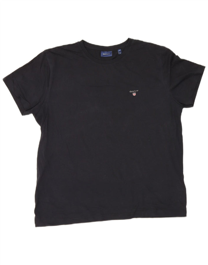 Gant Mens T-Shirt Top XL Navy Blue Cotton